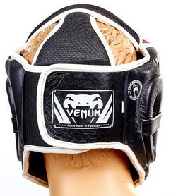 Шлем боксерский кожаный Venum BO-5239-BKW - Фото №6
