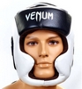 Шлем боксерский кожаный Venum Challenger BO-5246-BK черный-белый - Фото №2