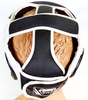 Шлем боксерский кожаный Venum Challenger BO-5246-BK черный-белый - Фото №6