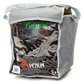 Шлем боксерский кожаный Venum Challenger BO-5246-G черный-салатовый - Фото №7