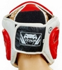 Шлем боксерский кожаный Venum Challenger BO-5246-R красный-белый - Фото №4