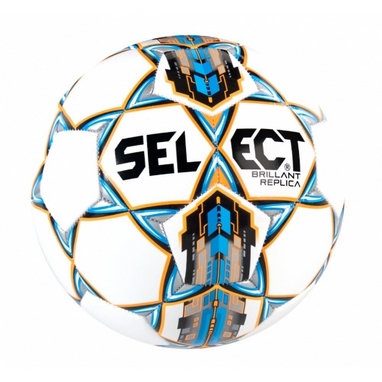 Мяч футбольный Select Brillant Replica 3 белый/синий