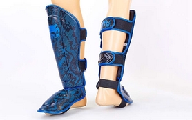 Защита для ног (голень+стопа) Flex Venum Fusion VL-5797-B синяя - Фото №2