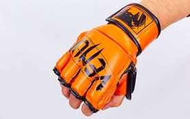 Перчатки для смешанных единоборств MMA Flex Venum Elite Neo VL-5788-OR оранжевые - Фото №2