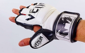 Перчатки для смешанных единоборств MMA Flex Venum Undisputed VL-5790-W белые - Фото №3