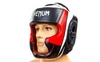 Шлем с полной защитой боксерский кожаный Venum BO-5239-BKW черно-белый