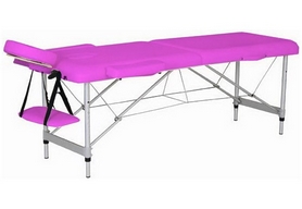Стол массажный 2-х секционный Relax HY-2010-1.3 розовый