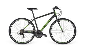 Велосипед городской Apollo Trace 10 2017 - 28", рама - 18"(M), зелено-угольно-черный матовый (SKD-46-58)