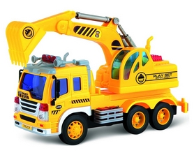 Машинка Dave Toy Junior trucker Подъемный кран 33025 (28 см)