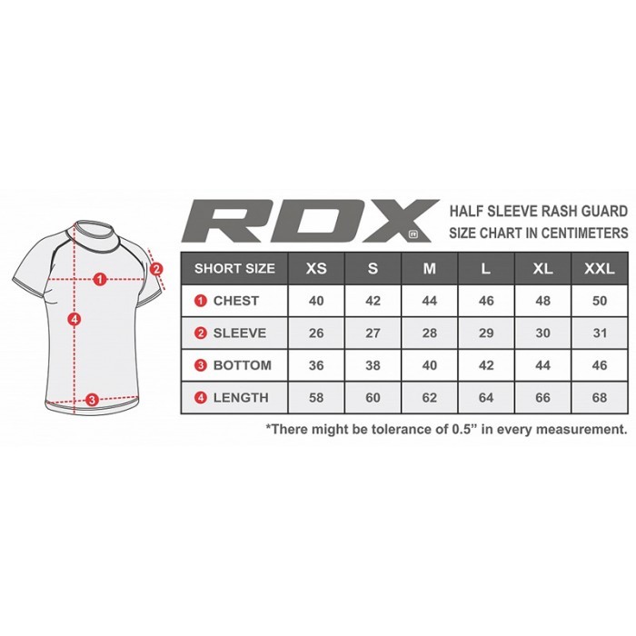 

Рашгард с коротким рукавом RDX Lycra 40243 Green, Зеленый