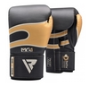 Боксерские перчатки RDX Leather 40249 Black Gold