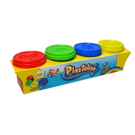 Набор массы для лепки Plastelino 4 цвета