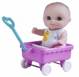 Пупс-малюк JC Toys з візком, 13 см