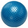 М'яч для фітнесу (фітбол) масажний 55см Body Skulpture блакитний