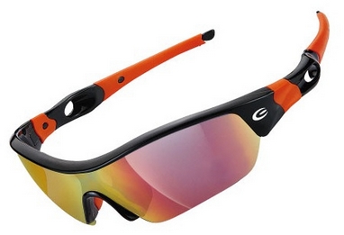 Очки спортивные Exustar CSG09-4IN1, черно-оранжевые