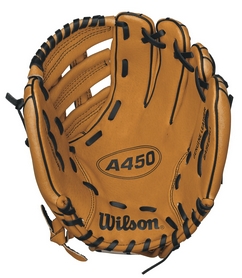 Перчатка-ловушка бейсбольная Wilson A450 Wright BBG 11" RH SS14 - Фото №2