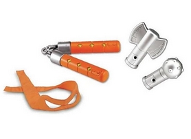 Набір іграшкової зброї TMNT Черепашки-Нинзя "Cнаряженіе Мікеланджело" помаранчевий