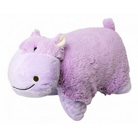 Подушка декоративная PillowPets "Смешной гипопотам" 25 см