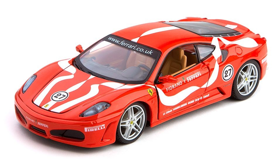 

Машинка игрушечная Bburago Ferrari F430 Fiorano (1:24) красная, Красный