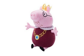 Игрушка мягкая Peppa "Папа свин король" 30 см