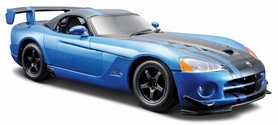 Авто-конструктор Bburago Dodge Viper SRT10 ACR (2008) (блакитний металік, 1:24) - Фото №2