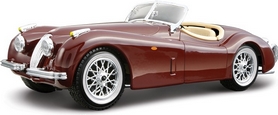 Авто-конструктор Bburago Jaguar XK 120 Roadster (1948) (вишневый, 1:24) - Фото №2