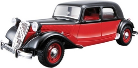 Машина іграшкова Bburago Citroen 15 CV TA (1938) (чорний, червоно-чорний, 1:24) - Фото №2