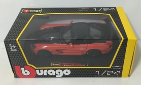 Машина іграшкова Bburago Dodge Viper SRT10 ACR (оранжево-чорний металік, червоно-чорний металік, 1:24) - Фото №3