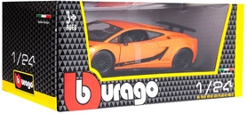 Автомодель Bburago Lamborghini Gallardo Superleggera 2007 (оранжевый металлик, 1:24) - Фото №2