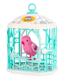 Птичка интерактивная в клетке Moose "Little Live Pets Рубиновая Красавица"
