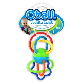 Погремушка-прорезыватель Kids II OBall  "Цветные спиральки" - Фото №2