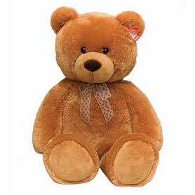 Игрушка мягкая Aurora Медведь сидячий, 34 см коричневый (61673A)