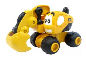 Машинка Toy State инерционная CAT  "Экскаватор Дейв", 9 см
