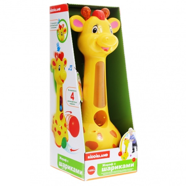 

Игрушка-каталка Kiddieland "Аккуратный жираф"