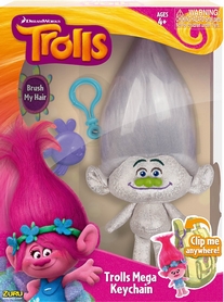 Іграшка м'яка з кліпсою Тролі Zuru Trolls Guy Diamond 22см срібна - Фото №2