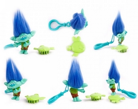 Игрушка с клипсой Тролли Zuru TrollsTrue Coloe Branch 10,5 см синяя - Фото №2