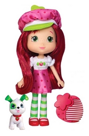 Лялька Шарлотта Земляничка серії "Домашні улюбленці" - Земляничка 15 см рожева