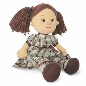 Іграшка м'яка Lava лялька Карина в картатій сукні 24 см
