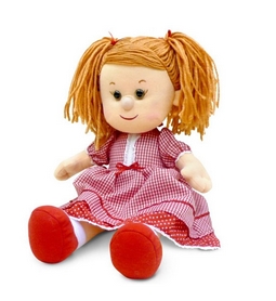 Игрушка мягкая Lava кукла Катьша в красном платье 24 см