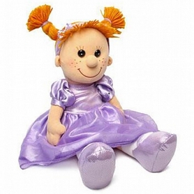 Іграшка м'яка Lava лялька Майя в бузковій сукні 28 см
