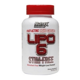 Жиросжигатель Nutrex Lipo-6 Stim Free (120 капсул)