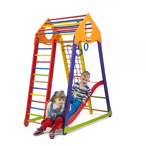 

Комплекс спортивно-игровой детский SportBaby "BambinoWood Color Plus 1"