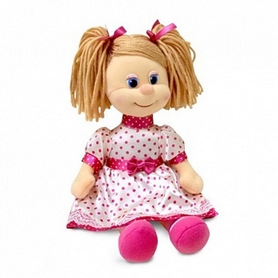 Іграшка м'яка Lava Лялька Ляля в шовковій сукні 22 см