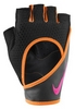 Рукавички для фітнесу жіночі Nike Womens Perf Wrap Training Gloves чорні з помаранчевим