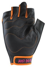 Перчатки для фитнеса женские Nike Womens Perf Wrap Training Gloves черные с оранжевым - Фото №2