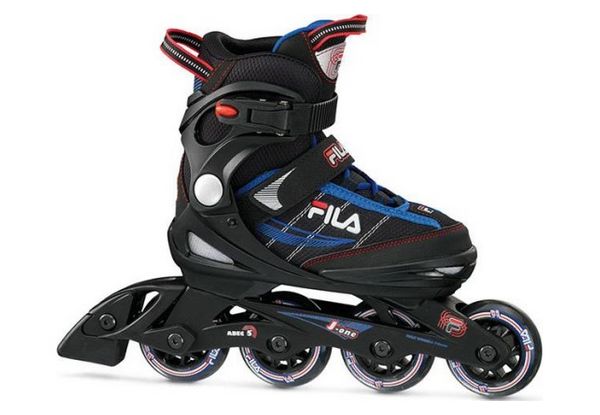 

Коньки роликовые раздвижные Fila 2015 J-one Combo 3 Set blk/blue/red 010615150 синие, Синий