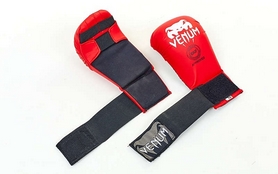 Перчатки для карате Venum Mitts MA-5855-R красные - Фото №4