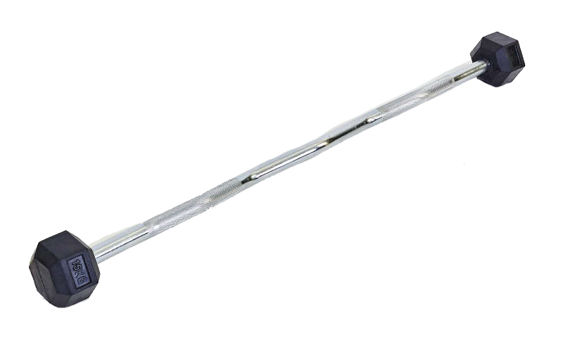 

Штанга w-образная Tunturi Rubber Hexagon Barbell TA-6231-15 15 кг, Серебристый