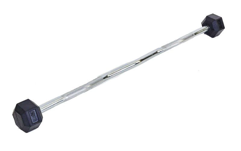 

Штанга w-образная Tunturi Rubber Hexagon Barbell TA-6231-25 25 кг, Серебристый