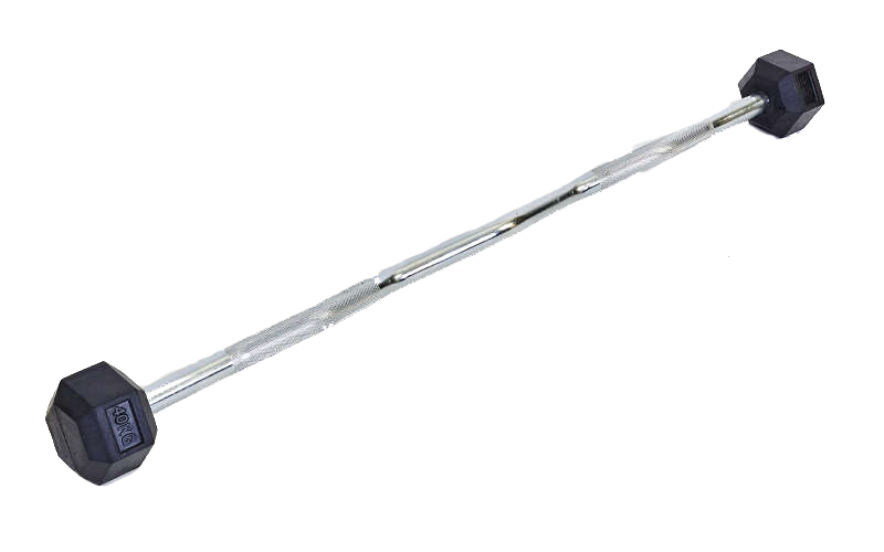 

Штанга w-образная Tunturi Rubber Hexagon Barbell TA-6231-40 40 кг, Серебристый